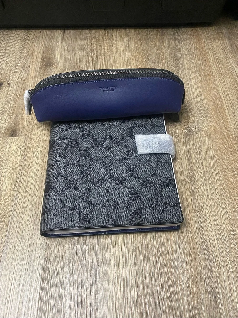 Coach Signature Notebook with Pencil Case